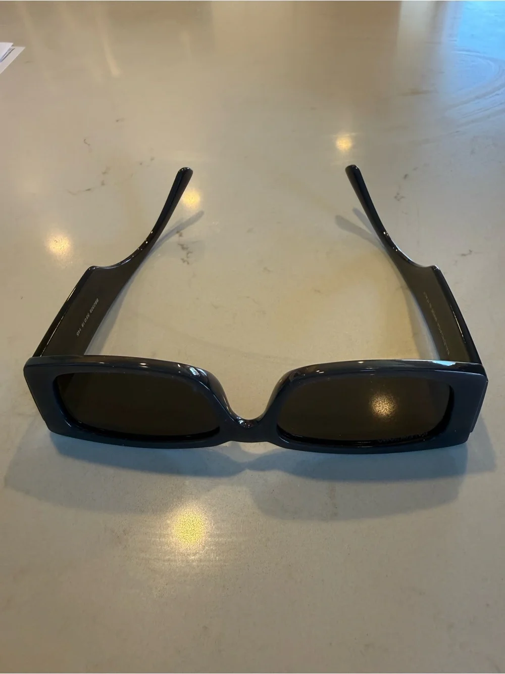 Balenciaga Black Oversized Logo Sunglasses